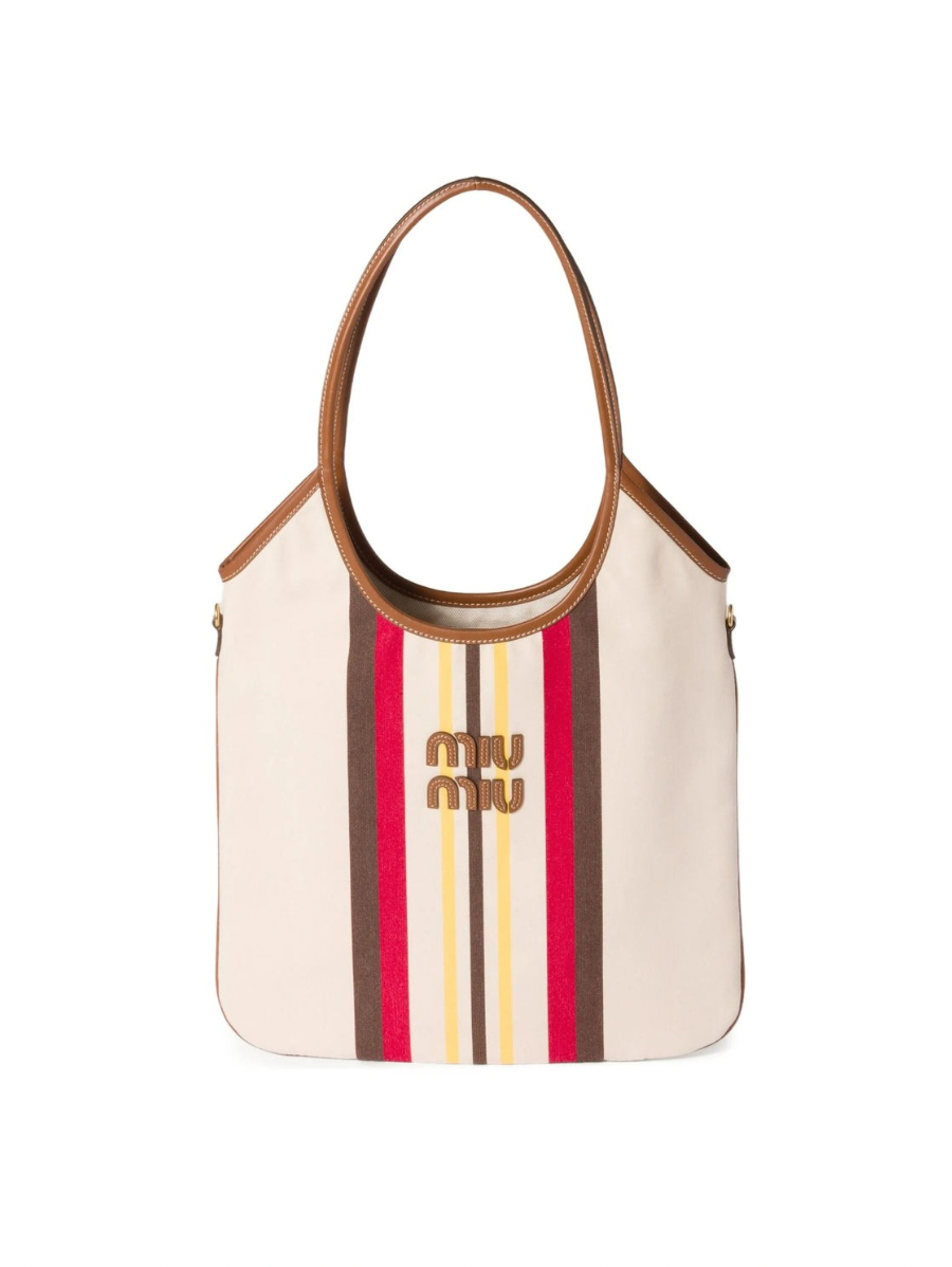 Miu Miu Ivy Canvas Striped Bag – More Luxury Club
